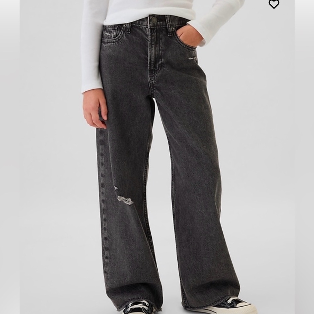 GAP Low Rise Stride Wide-Leg Jeans